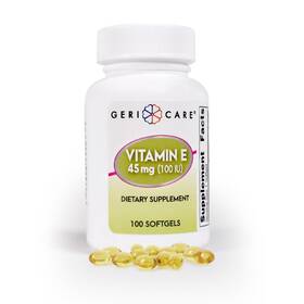 754-01-gcp Gericare High-potency Vitamin E Capsules 100 Iu For Count Pack Of 1