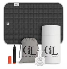 Giant League 199284323179 Grounding Mat For Feet And Desk 16x24 Inch Quilted Cotton Earthing Pad With