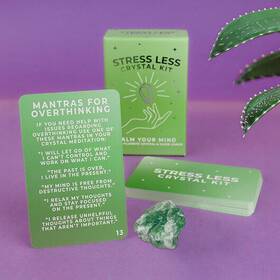 Gr830007 Gift Republic Stress Less Crystal Healing Kit Mini Box Set