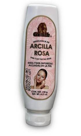 Gizeh 601010010111 Pink Clay Organic Facial Mask 8.21oz 230g Deep Cleansing And Refreshing
