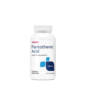 100414 Gnc Pantothenic Acid 500mg 100 Capsules Supports In Count Pack Of 1