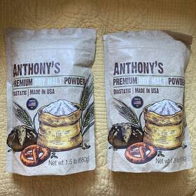 Goods 313022132179 2x Diastatic Dry Malt Powder 1.5 Lb Anthony S Malted Barley Flour