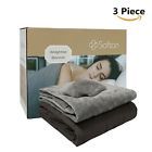 Gravbla002 Softan Weighted Blanket Sleep Set Premium Cover Mask 785197634794