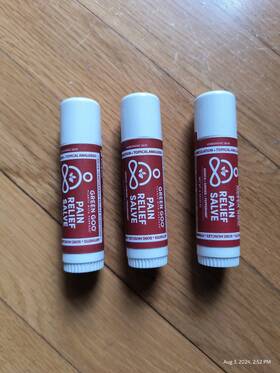 Green Goo 852633003480 Plants With Purpose Pain Relief Salve Sticks 3 Pack .6oz 1/2025 Read