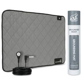 Grounded Bear 061072350016 Premium Grounding Mat For Feet Soft Cotton And Silver Fiber Comfort Sleep