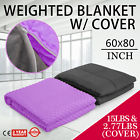Gtlpw004821523954488 Vevor Heavy Gravity Sensory Weighted Blanket Purple Gray 871248363246