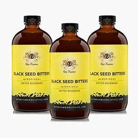 Bsb-316 Gye Nyame Inc. Black Seed Bitters With Moringa 3 X 16 Oz Bottles Detox And Save