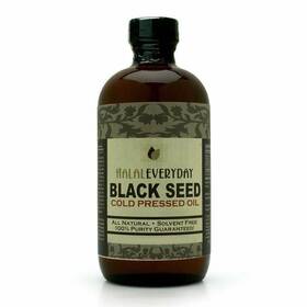 Halaleveryday 680117994081 Black Oil - 16 Oz Glass Bottle. 100% Pure And Cold-pressed. Unfiltered Undilut