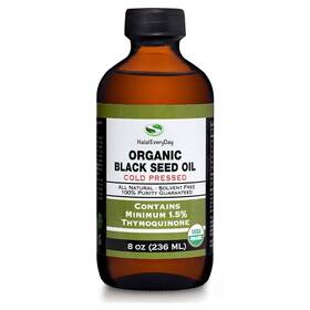 Halaleveryday 680117995972 Certified Organic Black Oil - Pure And Cold Pressed 8 Oz Glass Bottle Non-g