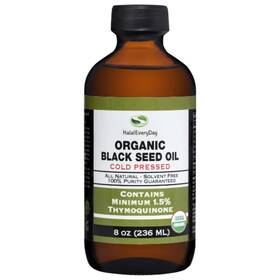 Org16obsofbm Halaleveryday Organic Black Seed Oil - Usda Certified Cold Pressed Glass Bottle Over 1.5% T