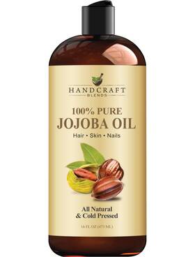 Jojoba1 Handcraft Blends Jojoba Oil - Cold-pressed 16 Fl Oz 100 Pure And Natural Premium Grade Carri