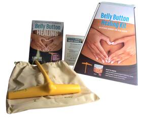 Br-20250 Healing Life Belly Button Kit Wand And Ilchi Lee Instruction Book Acupressure Tool