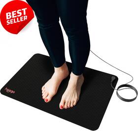 Health 313108016010 Grounding Mat For Sleep Pain Relief Inflammation 15ft Cord Conductive Carbon