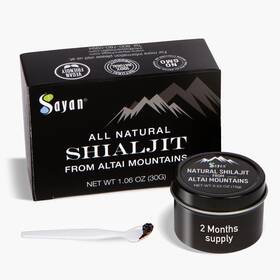 Health Inc. 445004024066 Pure Authentic Altai Shilajit Resin - 15 Grams 2 Month Supply High Efficacy O