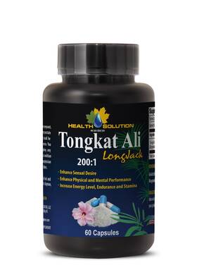 Health Solution 601133622000 200 1 Pure Extract Tongkat Bottle 60 Capsules