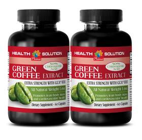 Health Solution 601133642930 Immune Support Fat Burner Green Coffee Extract With Gca 800 2 Bottles 120 Caps