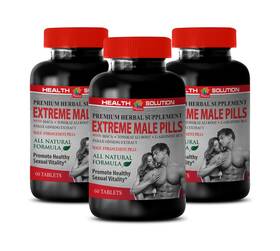 Health Solution 609779997513 Male Enhancement - Extreme Pills 3 Bottles Tribulus Terrestris