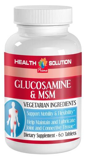 Health Solution 739862238657 Glucosamine And Msm 60 Tablets Flexibility Joint Support 1 Bottle
