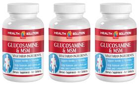 Health Solution 739862241138 New Unique Supplement - Glucosamine And Msm 3 Bottles