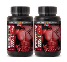 Health Solution 739862246072 Bodybuilding Supplements - Testosterone 742. Muscle Building 2 Bottles New