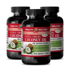 Health Solution Usa 609779838823 Boost Immunity - Coconut Oil 3000mg Lower Cholesterol 3b