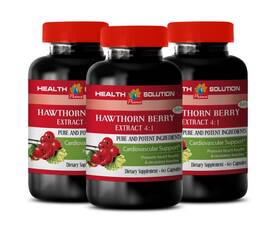 Health Solution Usa 609779839882 Blood Pressure Supplement - Hawthorn Extract 665mg Heart 3b