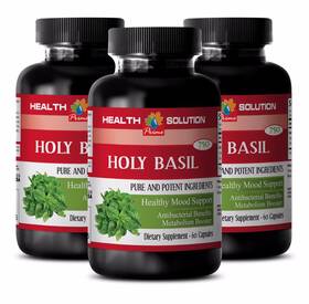 Anti-inflammatory-3b Health Solution Usa 747989440303 Holy Basil Leaf Extract- Tulsi Herb Antioxidant-