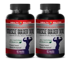 Health Solution Usa 747989451705 Supplement Industry - Muscle Builder Xxl Supports Normal Blood Pressure 2 Bo