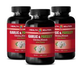 Health Solution Usa 788619544961 Heart Supplement - Garlic And Parsley 600mg Lower Cholsterol Naturally 3b