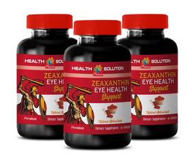 Health Solution Usa 788619550641 Eye Vitamin - Zeaxanthin Marigold Supplement 3 Bottles
