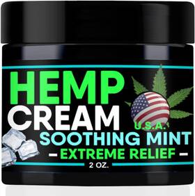 Healthergize 711181027846 Natural Hemp Cream-extreme Relief With Premium Soothing Mint-moisturizer Discom
