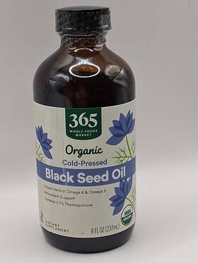 Healths Harmony 313038926960 8 Fl Oz Organic Black Seed Oil Liquid Cold-pressed Gluten Free 11/22/2026