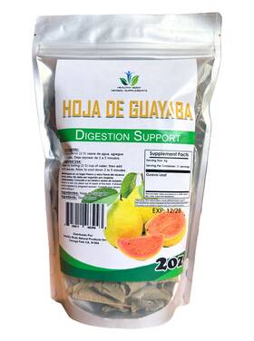 Healthy Body Natural Products 705911463943 Hoja De Guayaba Apoyo Digestivo 2 Oz Guava Leaf Digestion Support Tea