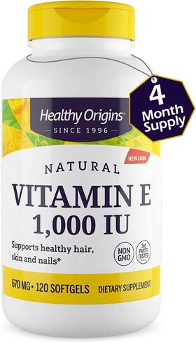 15150 Healthy Origins Vitamin E 1 000 Iu Natural Mixed 120 Count Pack Of
