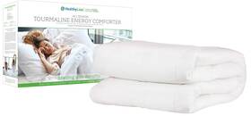 Healthyline 616906635996 Energy Comforter - Tourmaline Fiber Filled 233 Tc White Cotton Shell Lightw