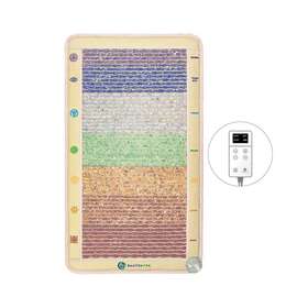 Healthyline Usa 811249030136 Chakra Mat Small 4224 Soft Rainbow With Sacral Symbols