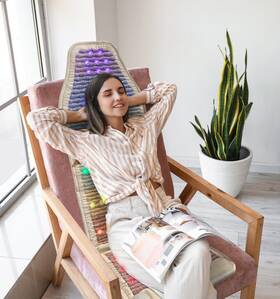 5318 Healthyline Usa 811249032864 Rainbow Chakra Heating Chair With Photon Pemf #998