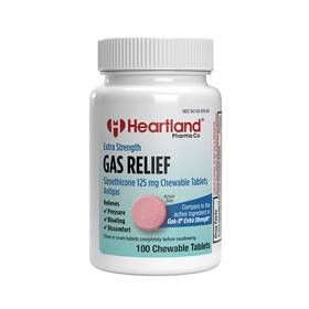 Hpc-859-68-hpc Heartland Pharma Simethicone 125mg Chewable Tablets 100 Count Pack Of 1