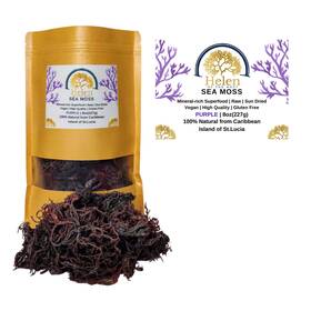 Helen Of The West 759687642392 Wildcrafted Sea Moss Gold - Purple Green Mixed 100% Natural Irish Mos