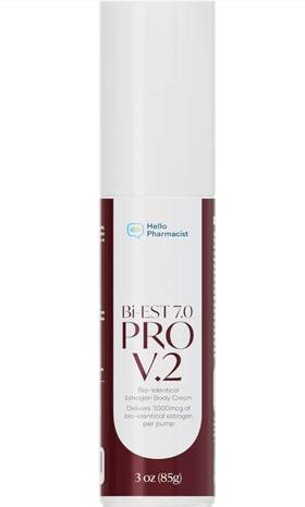 Hello Pharmacist 610655221134 Hellopharmacist Biest 7.0 Pro V2 Bioidentical Estrogen Cream For Women 90 Pumps