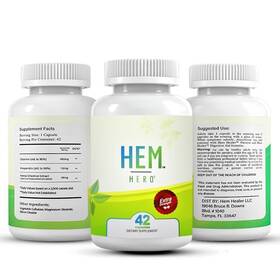 Hem Healer 195893280834 Hero Extra Strength Vein And Circulatory Support Diosmin Plant-based