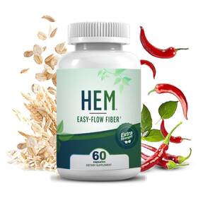 Hem Healer 195893975532 Easy Flow Fiber De 60 C Psulas Fibra Suave Para Digesti N Y Balance