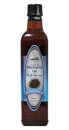 Hemani 700443999236 Black Oil Cold Pressed 16.91 Oz I 500ml 100% Natural Solvent Free Aka N