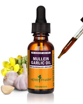 Herb Pharm 090700004118 Mullein Garlic Herbal Oil - Contains Calendula
