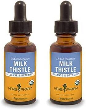 Herb Pharm 313024210257 Milk Thistle Seed Liquid Extract For Liver Function Support - 1 Ounce