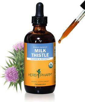 Herb Pharm 313040779738 Milk Thistle Seed Extract For Liver Function Support - 4 Ounce Dmilk