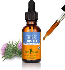 Herb Pharm 744759880581 Milk Thistle Seed Liquid Extract For Liver Function Support - 1 Ounce
