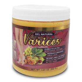 Hierbasmex007 Hierbasmex 640711888797 Gel Natural Varices 8.81 Oz 250g Refresca Las Piernas Cansadas / Relajante