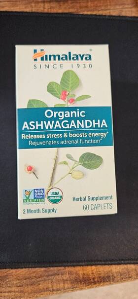 Himalaya 605069401012 Orgnanic Ashwagandha 60 Caplets 2 Month Supply