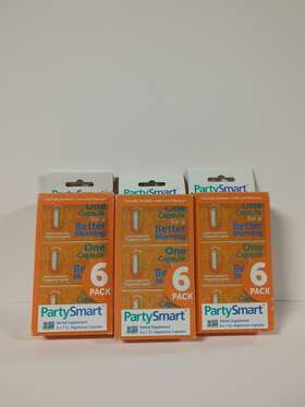 Himalaya Health Care 605069060462 3x Partysmart Herbal Supp. 36 Ct Vegetarian Capsules Exp10/31/23
